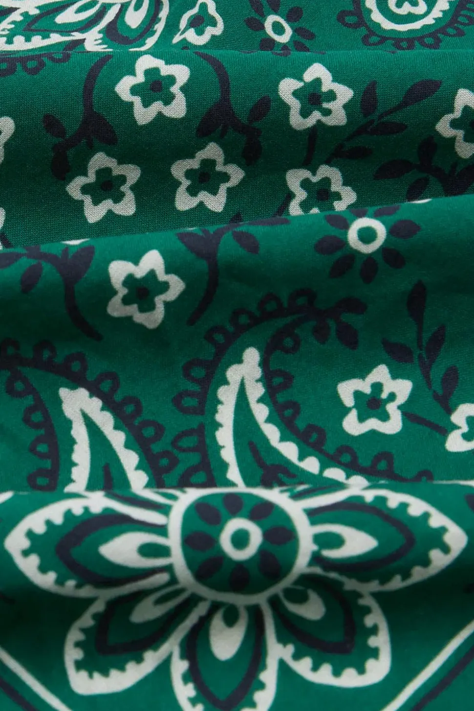 Classic Paisley Bandana Green