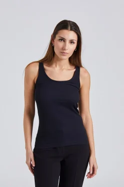 Classic Rib Tank Black