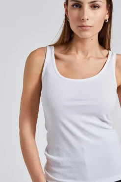 Classic Rib Tank White