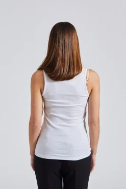 Classic Rib Tank White