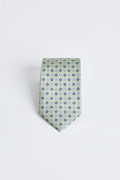 Classic Small Flower Tie Olive