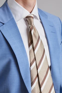 Classic Stripe Tie Beige