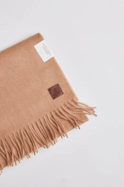 Classic Woven Scarf Soft Feeling Camel