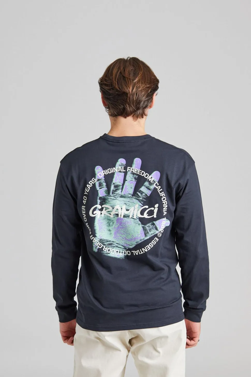 Climber's Hand L/S Tee Vintage Black