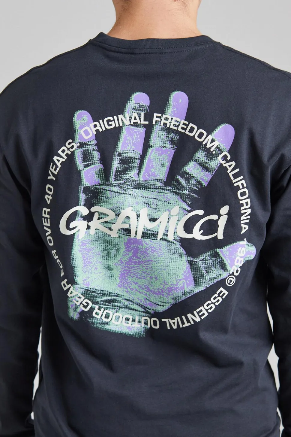 Climber's Hand L/S Tee Vintage Black