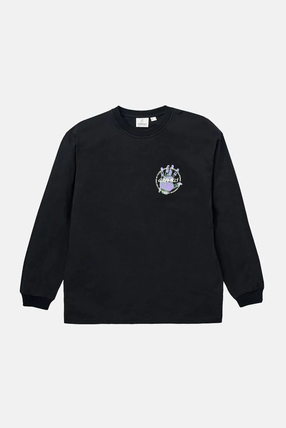 Climber's Hand L/S Tee Vintage Black