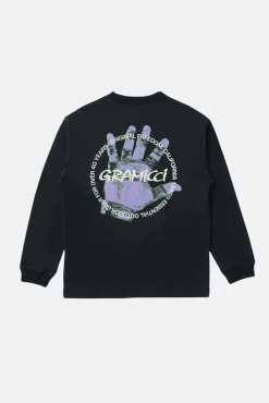 Climber's Hand L/S Tee Vintage Black