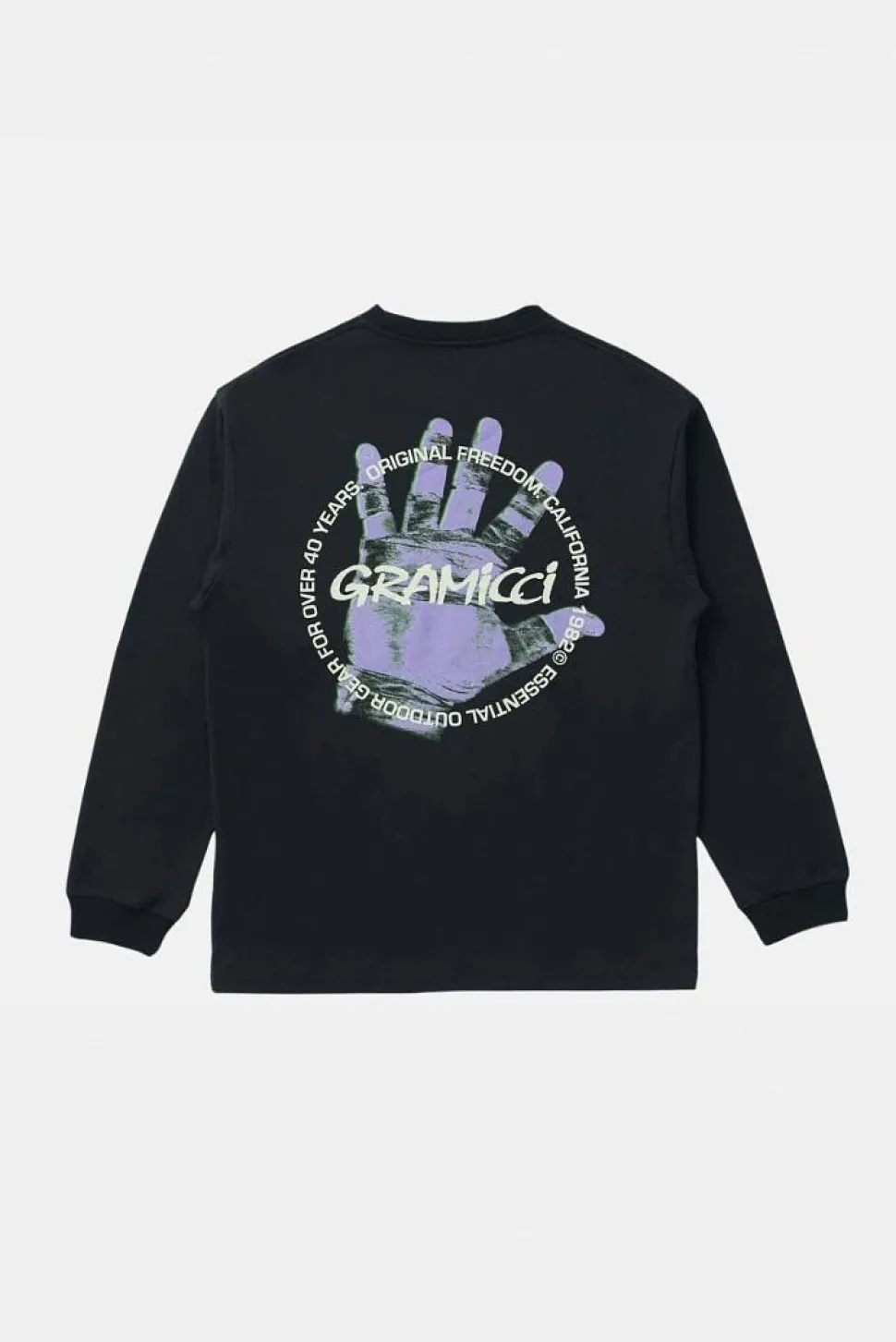 Climber's Hand L/S Tee Vintage Black