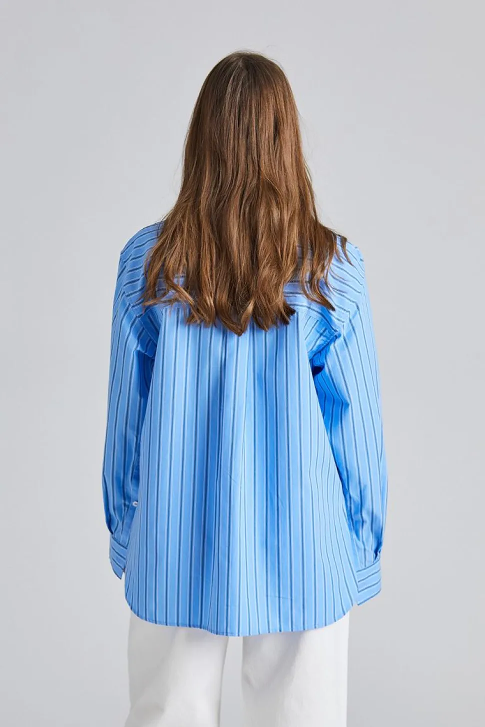 Coastal Shirt Cornflower Blue Stripe