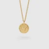 Coin Pendant Gold Horse