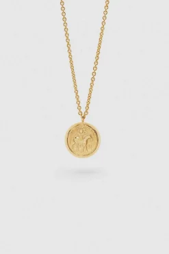 Coin Pendant Gold Horse