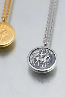 Coin Pendant Gold Horse