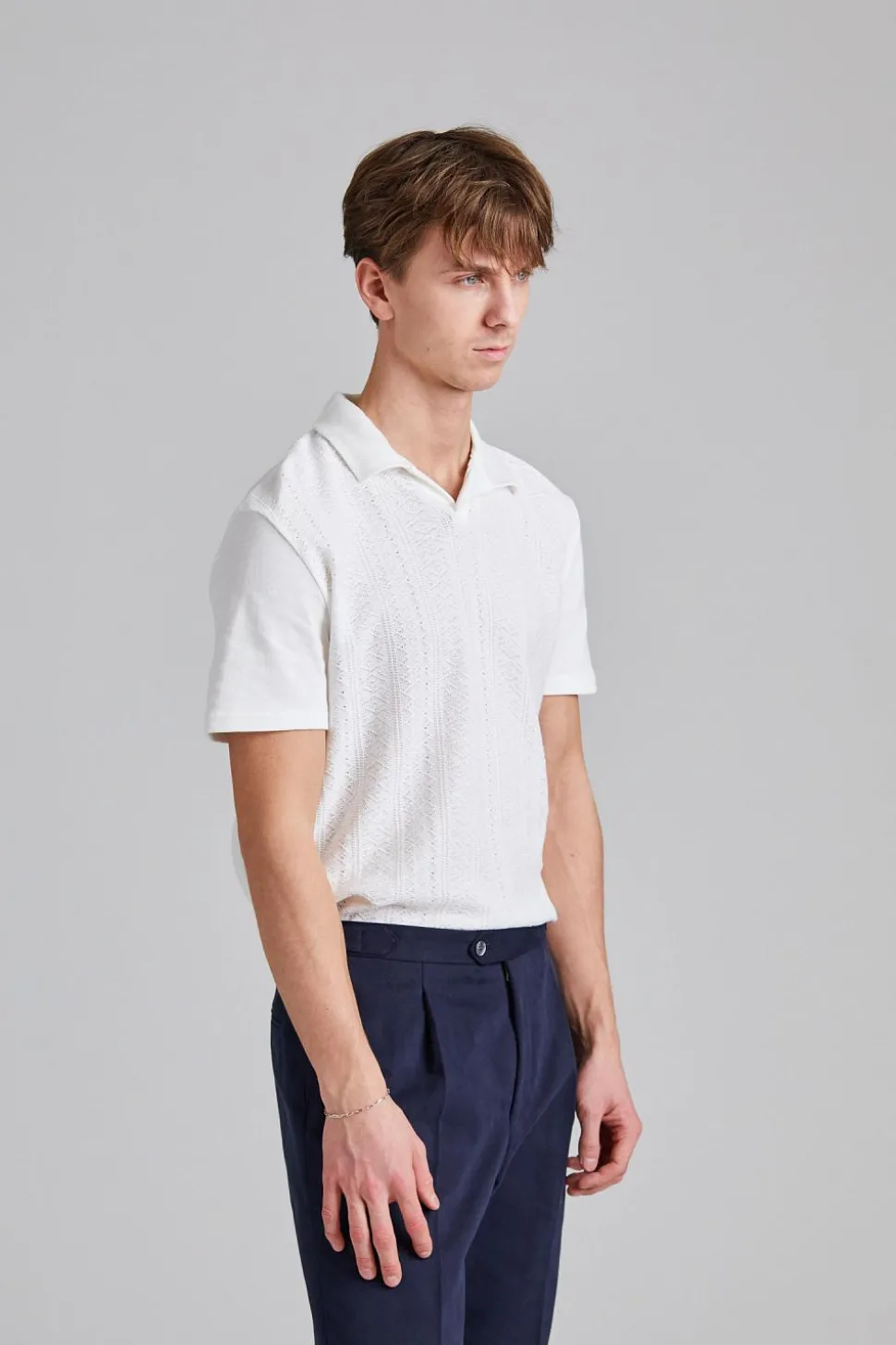 Connor Structured Poloshirt Snow White