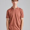 Contrast Polo Shirt Ocra