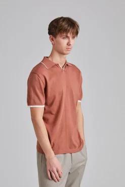 Contrast Polo Shirt Ocra