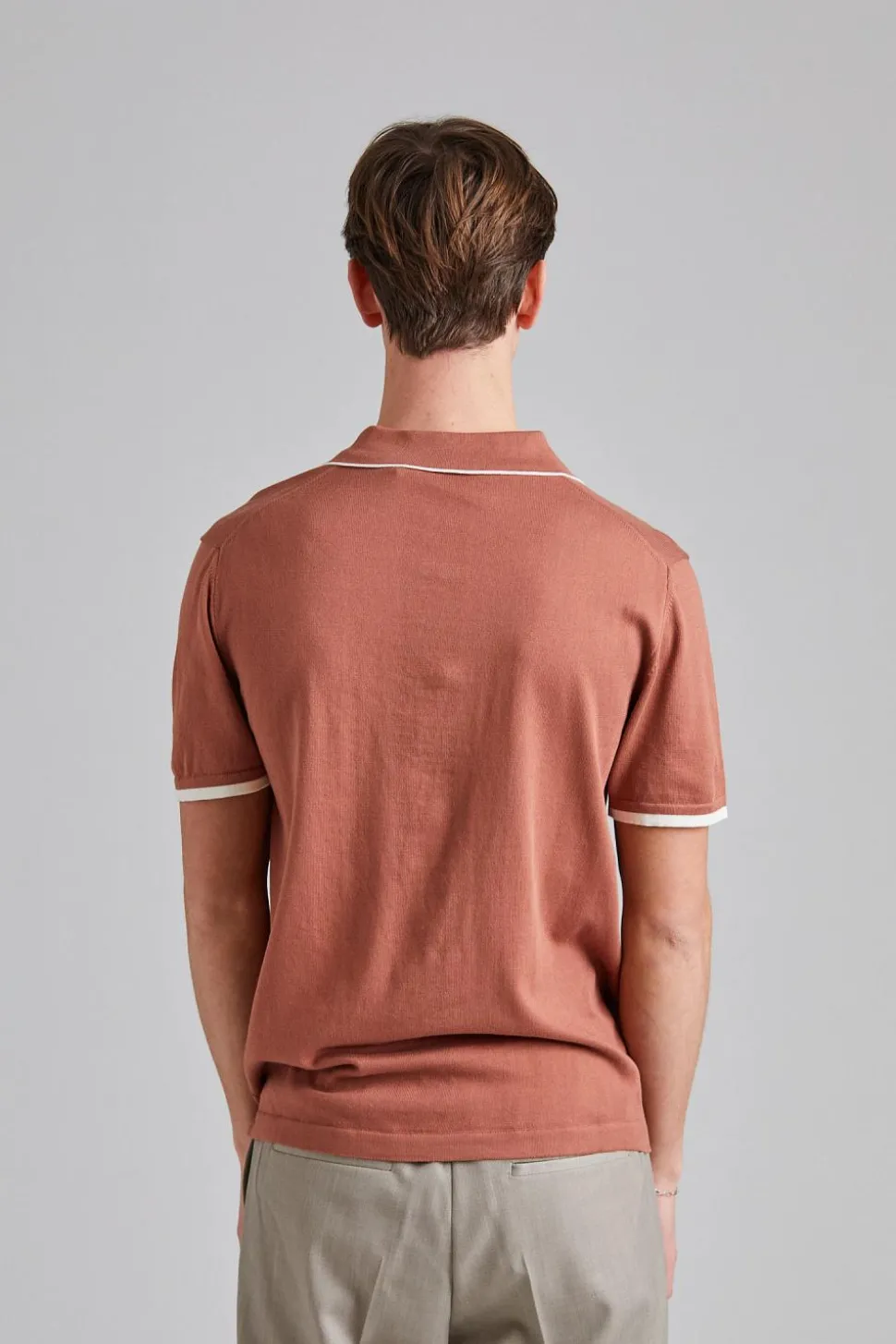 Contrast Polo Shirt Ocra