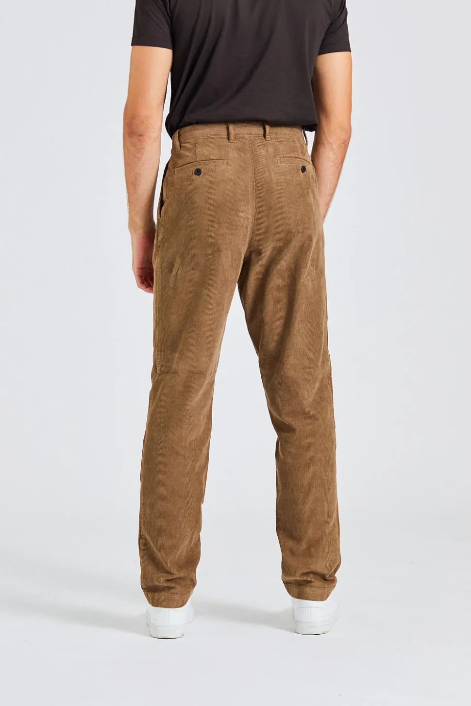Corduroy Double Pleat Trouser Cedar