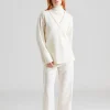 Cosmos Wide Leg Trousers Ivory