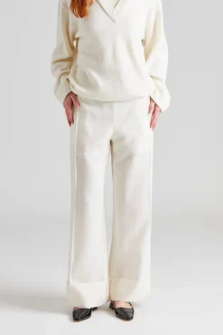 Cosmos Wide Leg Trousers Ivory