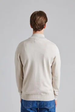 Cotton Half Zip Mist