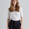 Cotton Stretch Elbow Sleeve White