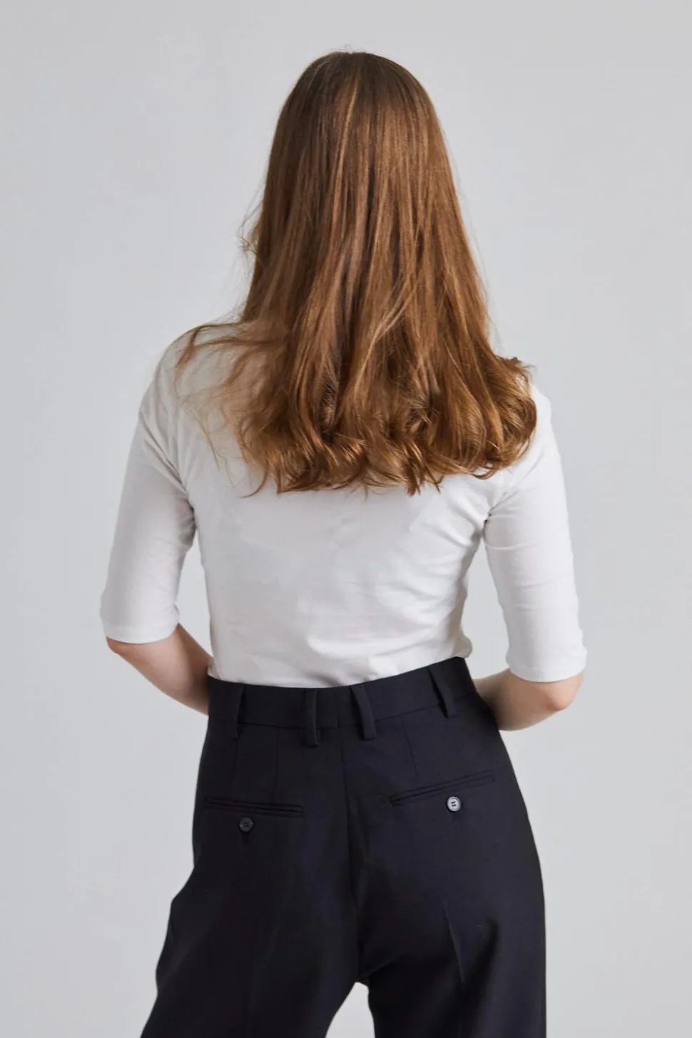 Cotton Stretch Elbow Sleeve White