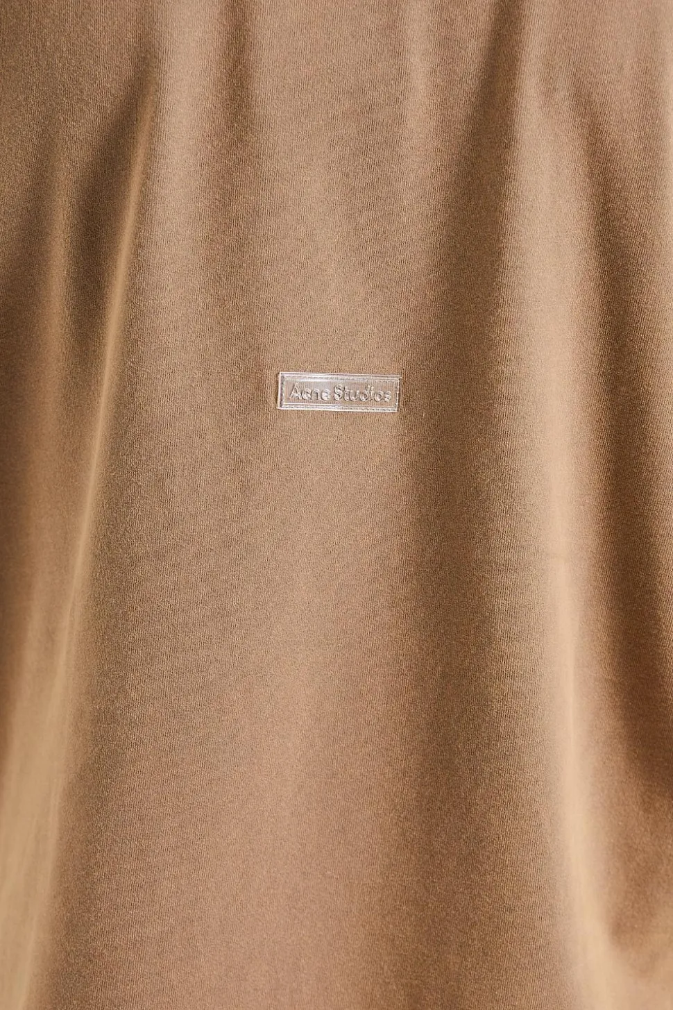 Crew Neck T-shirt - Relaxed Fit Taupe Brown FN-UX-TSHI000018
