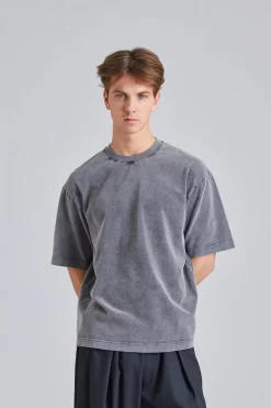 Crew Neck T-Shirt Faded Black FN-UX-TSHI000018