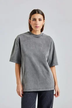 Crew Neck T-Shirt Faded Black FN-UX-TSHI000018 Faded Black