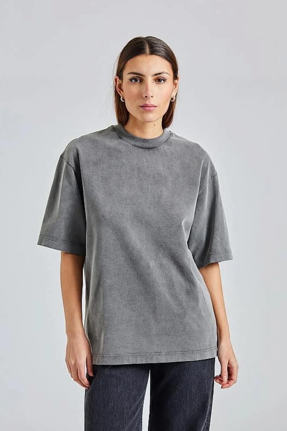 Crew Neck T-Shirt Faded Black FN-UX-TSHI000018 Faded Black