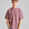 Crew Neck T-Shirt Plum Purple FN-UX-TSHI000018
