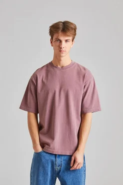 Crew Neck T-Shirt Plum Purple FN-UX-TSHI000018