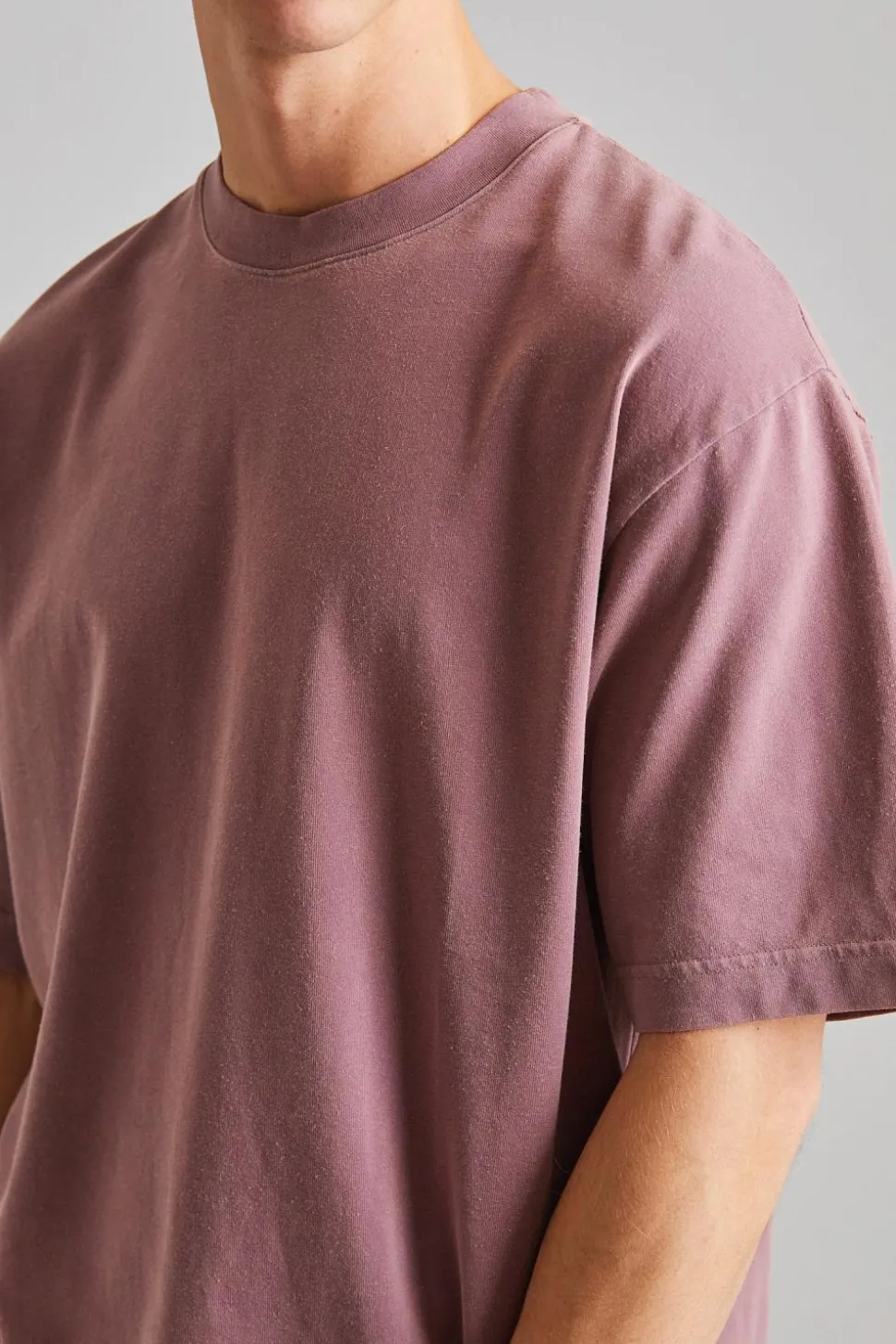 Crew Neck T-Shirt Plum Purple FN-UX-TSHI000018