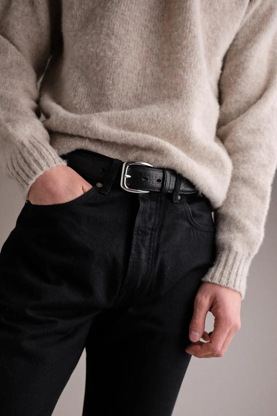 Croco Belt Black