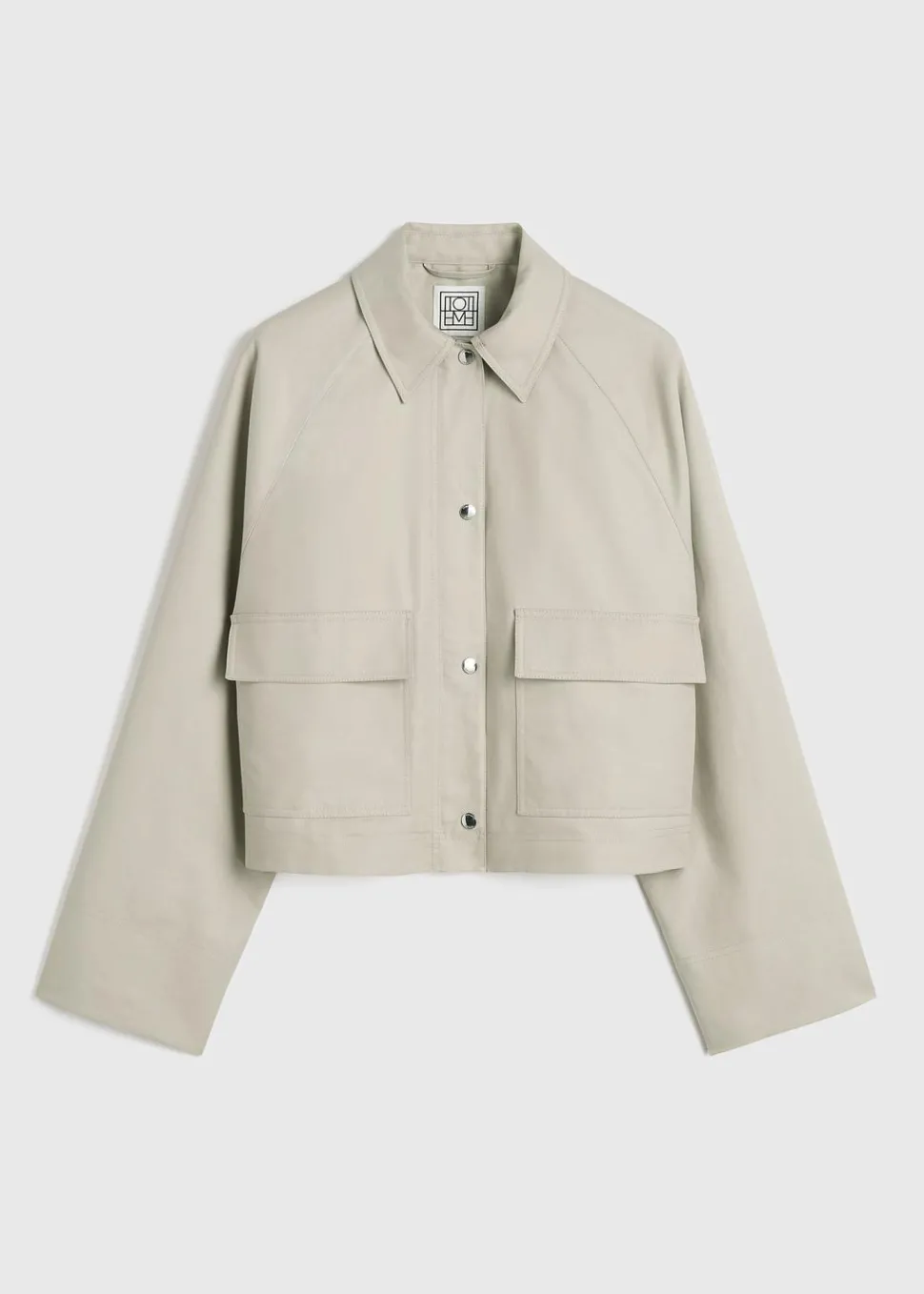 Cropped Cotton Jacket Sand