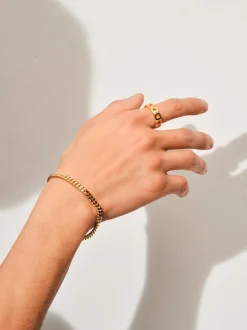 Curb Bracelet Large Gold