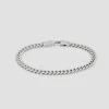 Curb Bracelet Large Silver
