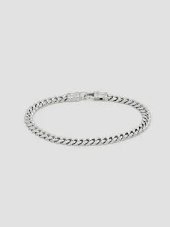 Curb Bracelet Large Silver
