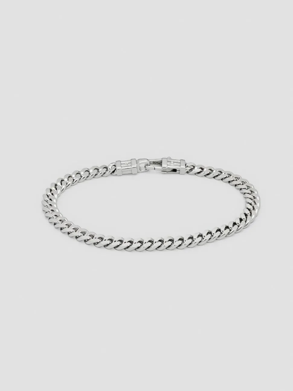 Curb Bracelet Large Silver