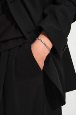 Curb Bracelet Large Silver