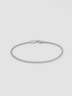 Curb Bracelet Medium Silver