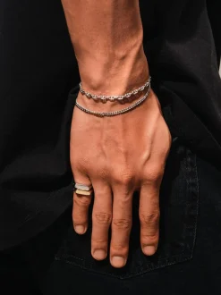 Curb Bracelet Medium Silver