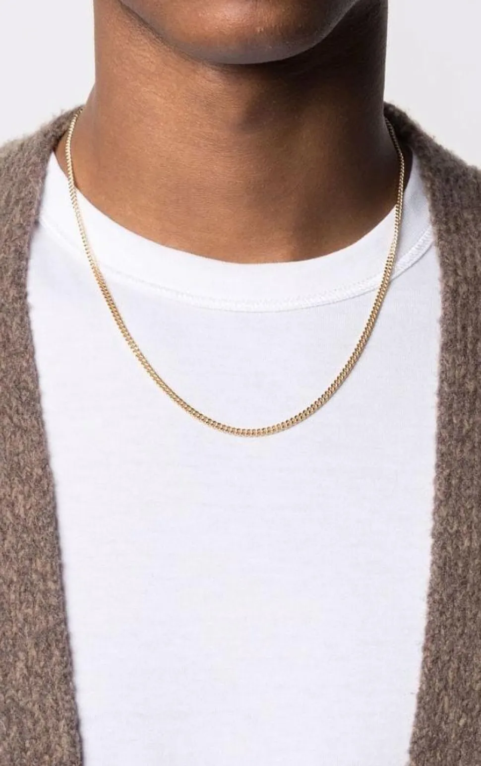 Curb Chain M Gold 20.5 Inch