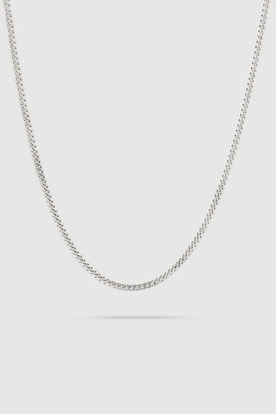 Curb Chain Medium 20,5 Inch Silver