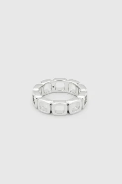 Cushion Band Open Silver