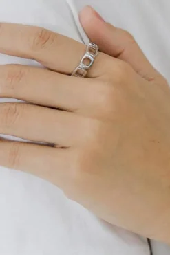 Cushion Band Open Silver
