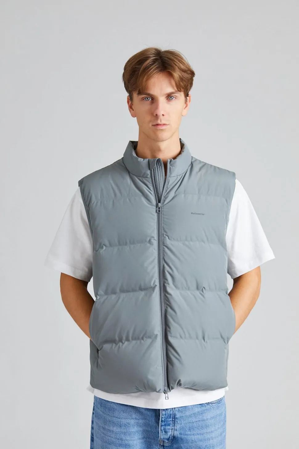 Daff Down Vest Grey