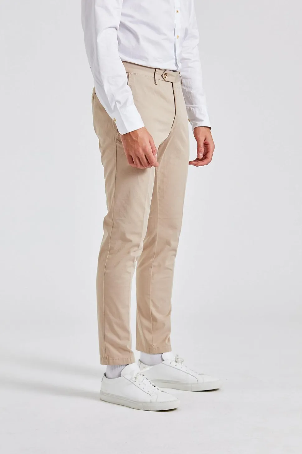 Danwick Trousers Washed Beige