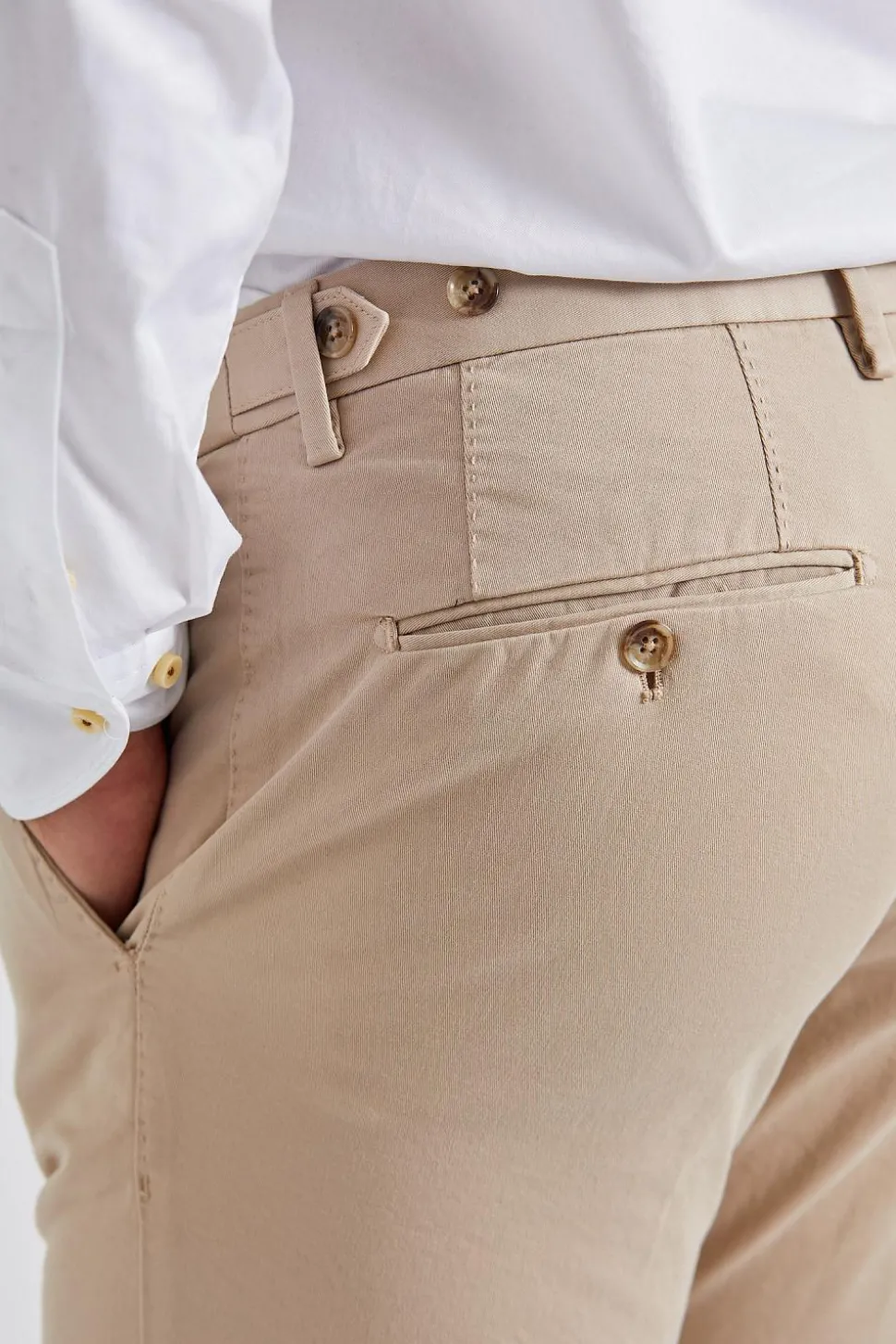 Danwick Trousers Washed Beige