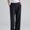 Darcey Wool Trousers Black